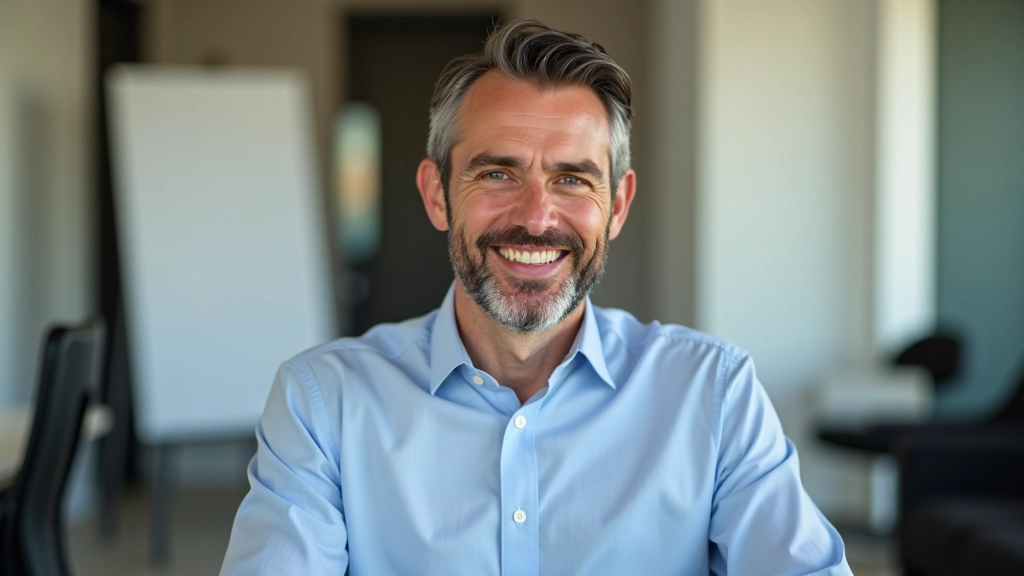 Líder em conversa um-a-um com colaborador em espaço aberto, postura aberta e diálogo autêntico